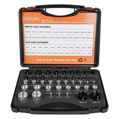 🔧Nut & Bolt Thread Checker Kit for Inspection of Fixed Bolts or Threaded Holes