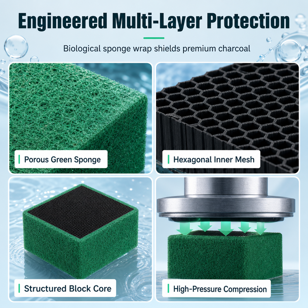 🔥Hot Sale 50% OFF🔥Activated Carbon Filter Cube for Aquarium Water Purification