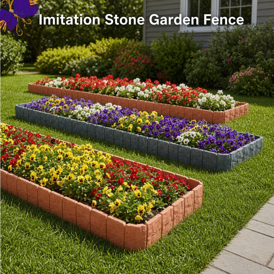 Imitation Stone Garden Fence – DIY Garden Edging Border