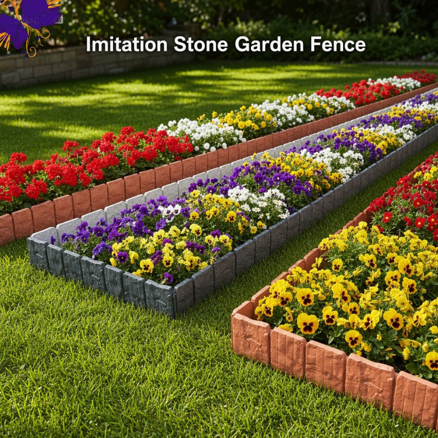 Imitation Stone Garden Fence – DIY Garden Edging Border