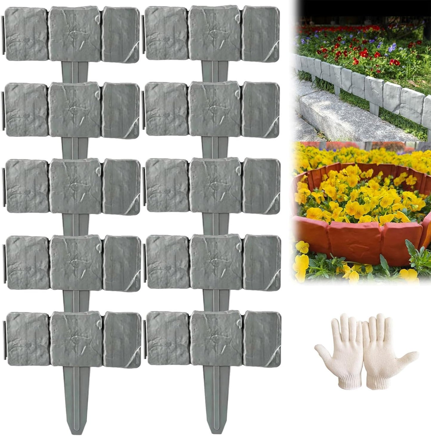 Imitation Stone Garden Fence – DIY Garden Edging Border