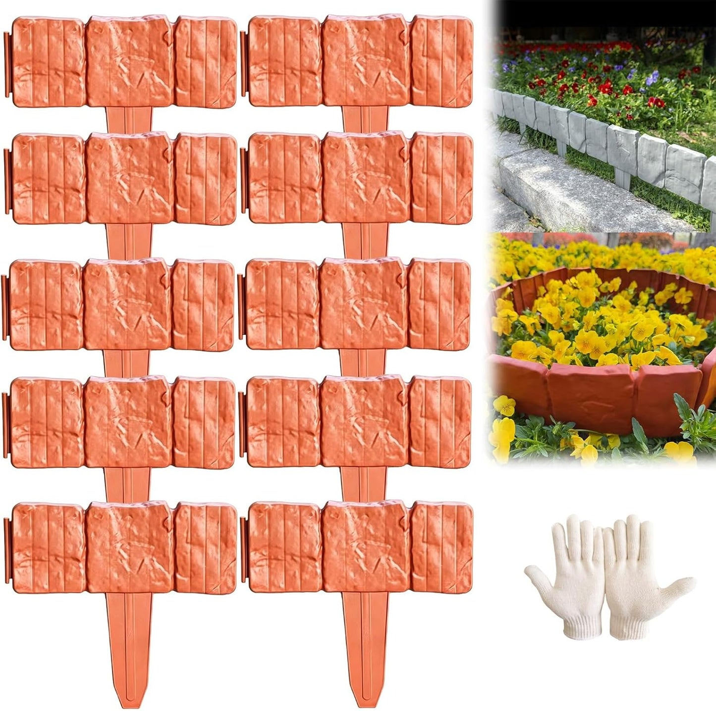 Imitation Stone Garden Fence – DIY Garden Edging Border