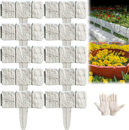 Imitation Stone Garden Fence – DIY Garden Edging Border