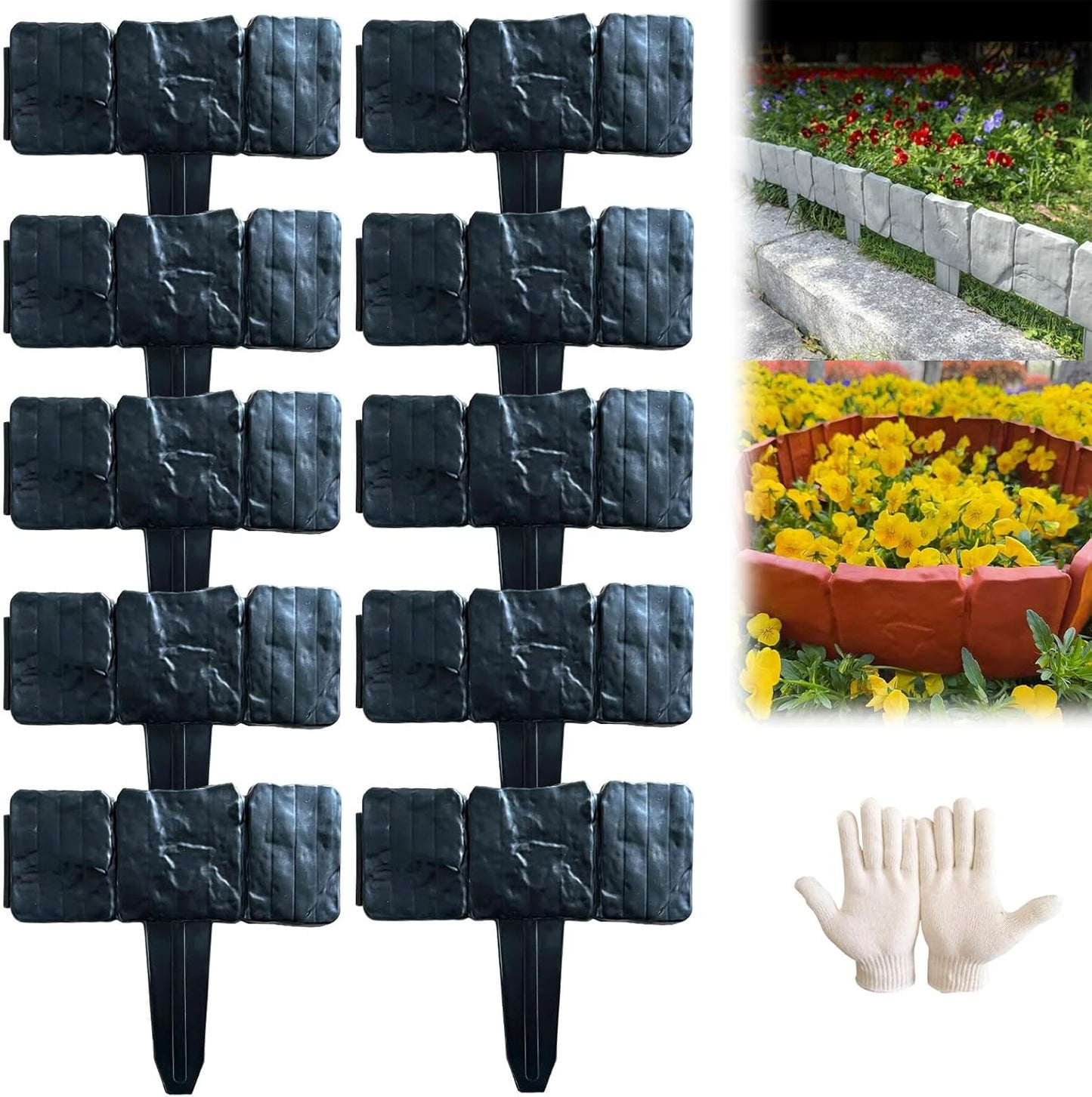 Imitation Stone Garden Fence – DIY Garden Edging Border