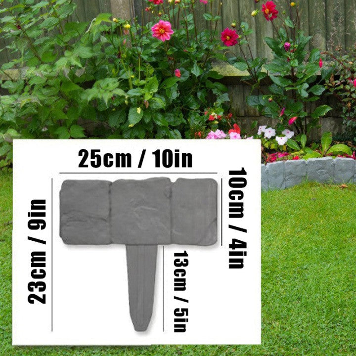 Imitation Stone Garden Fence – DIY Garden Edging Border